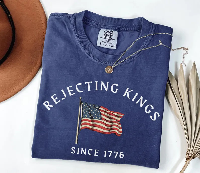 No Kings in America Since 1776 Shirt Patriotic Protest July 4th Tee gallery