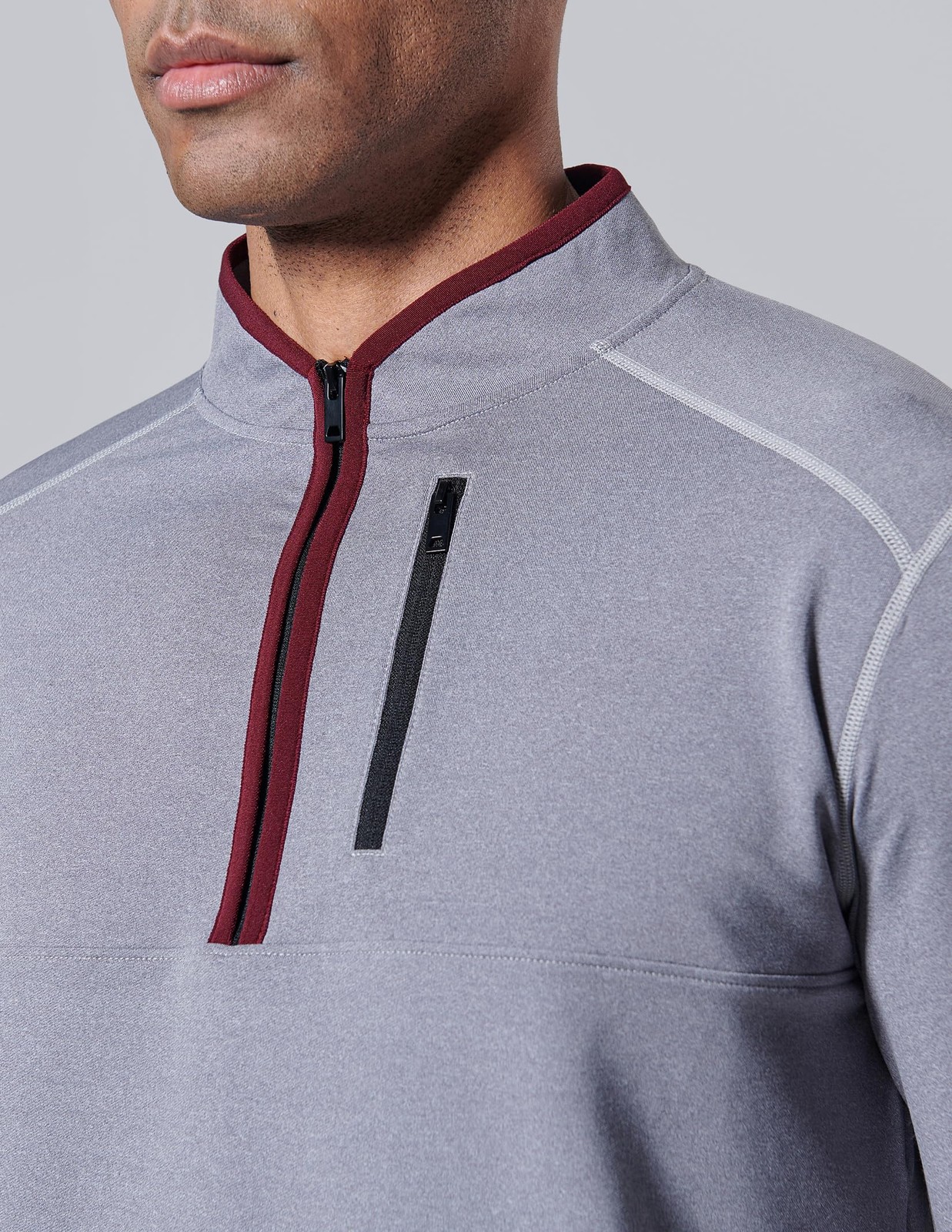 3-Pack Men’s Quarter-Zip Pullover – Lightweight Long Sleeve Athletic Jackets,... gallery