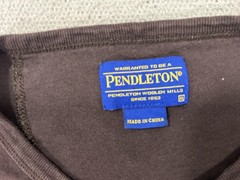 Pendleton Shirt Mens XL Brown Long Sleeve Henley Cotton Linen Tee Base layer