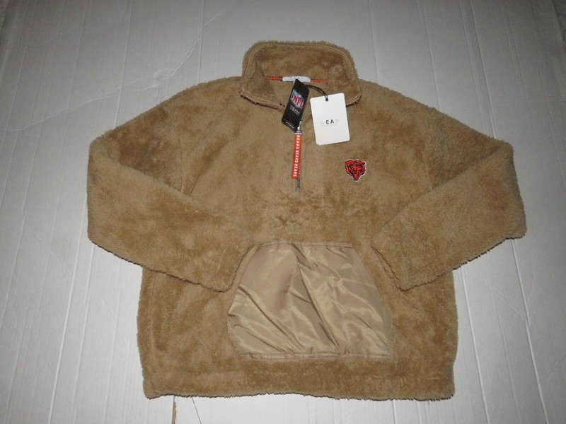 Chicago Bears NFL Wears By Erin Andrews Women’s 1/4 Zip Pullover Top Size S