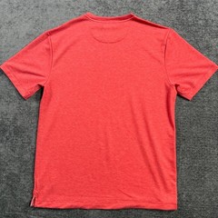 Lands End Mens Medium Red Heathered Short Sleeve Crewneck T-Shirt RN168874