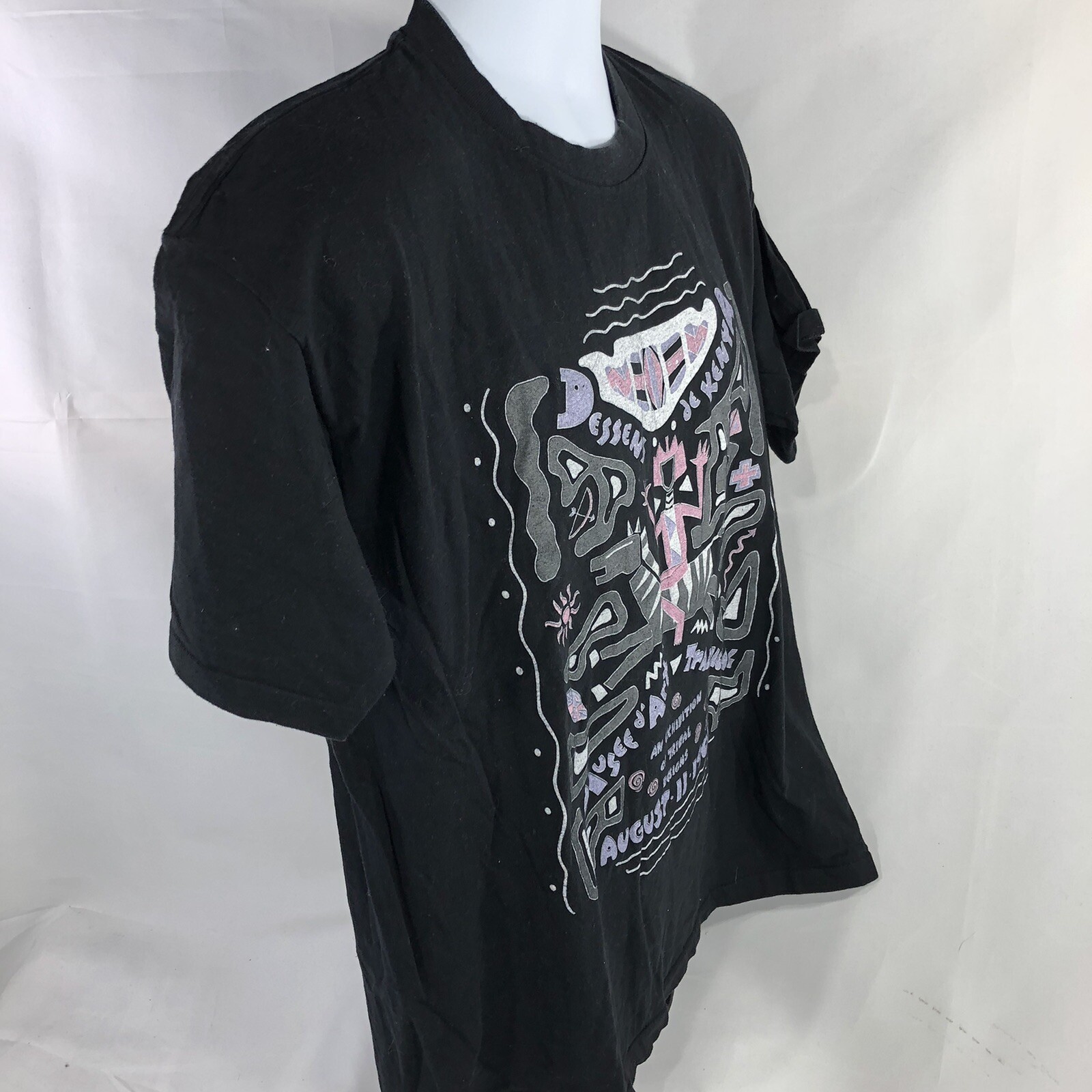 VTG Dessens De Kenya Musee D’Art Museum by Blondie & Bruno Shirt USA Made Stitch gallery