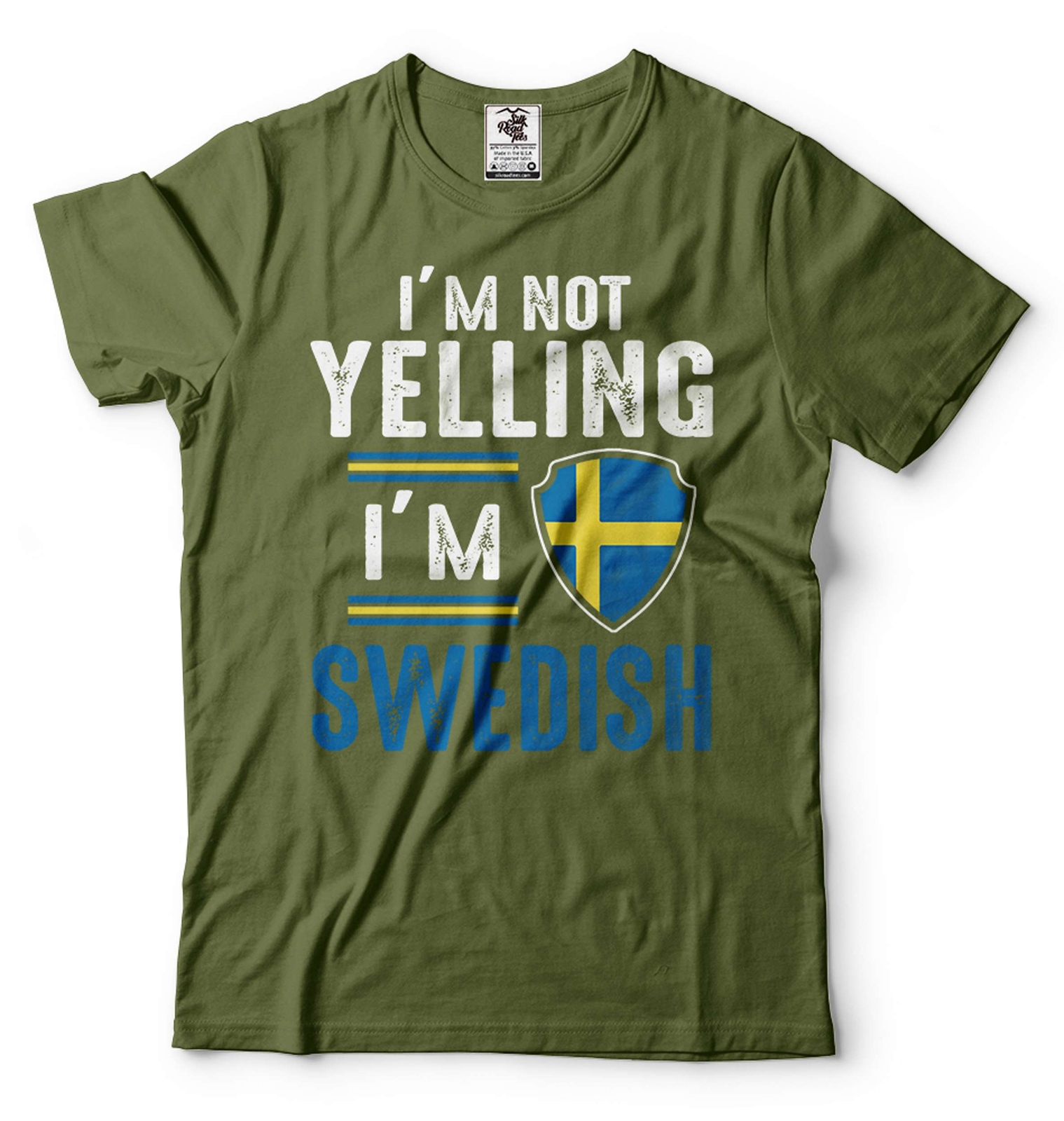 I'm Not Yelling Im Swedish Shirt Swedish Flag Shirt Sweden Gift Funny Sweden Tee gallery