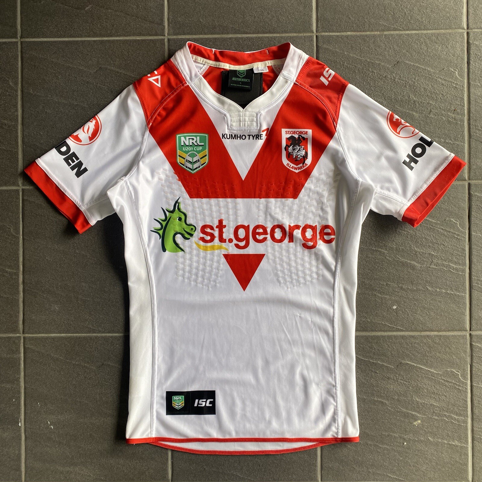 Rugby League Player Issue Jersey Spare St George Dragons NRL U20s Grip Size L gallery