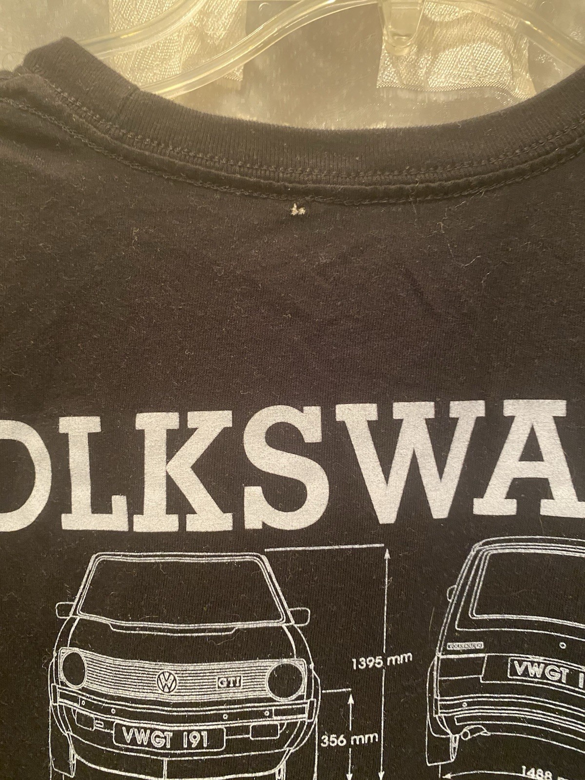 Volkswagen Men Shirt L Black Graphic 1991 Golf Casual Logo Short Sleeve gallery