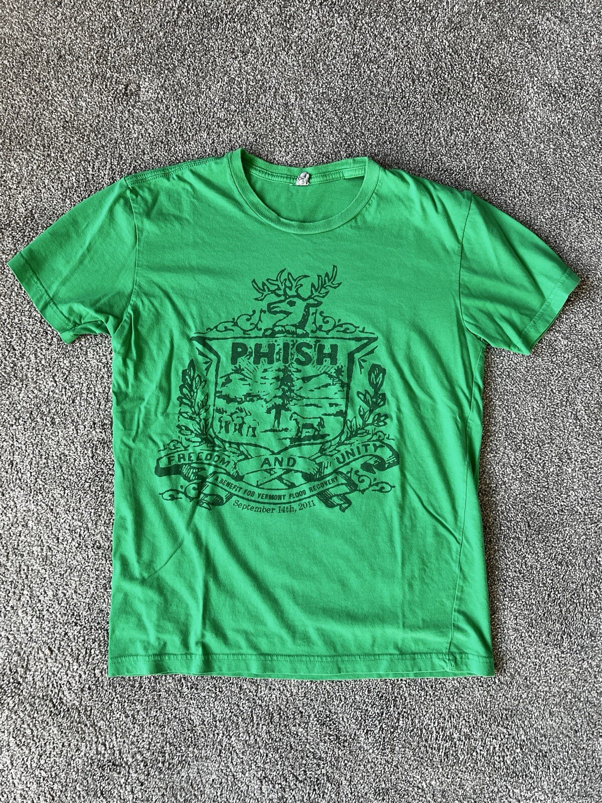 Phish Small T-shirt 9/14/2011 Vermont Flood Recovery Esssex Junction gallery