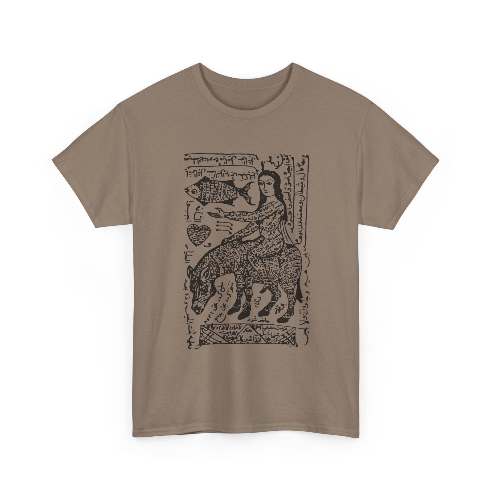 1800s persian witch talisman brass amulet love spell tshirt
