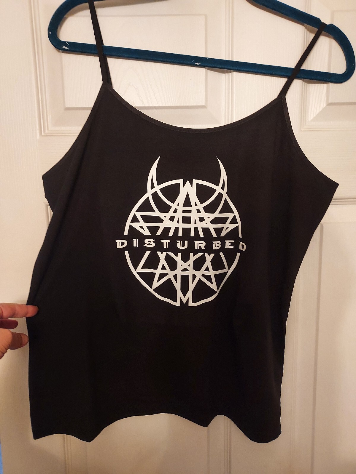 Disturbed tank top adjustable straps disturbed shirt pick any size gallery