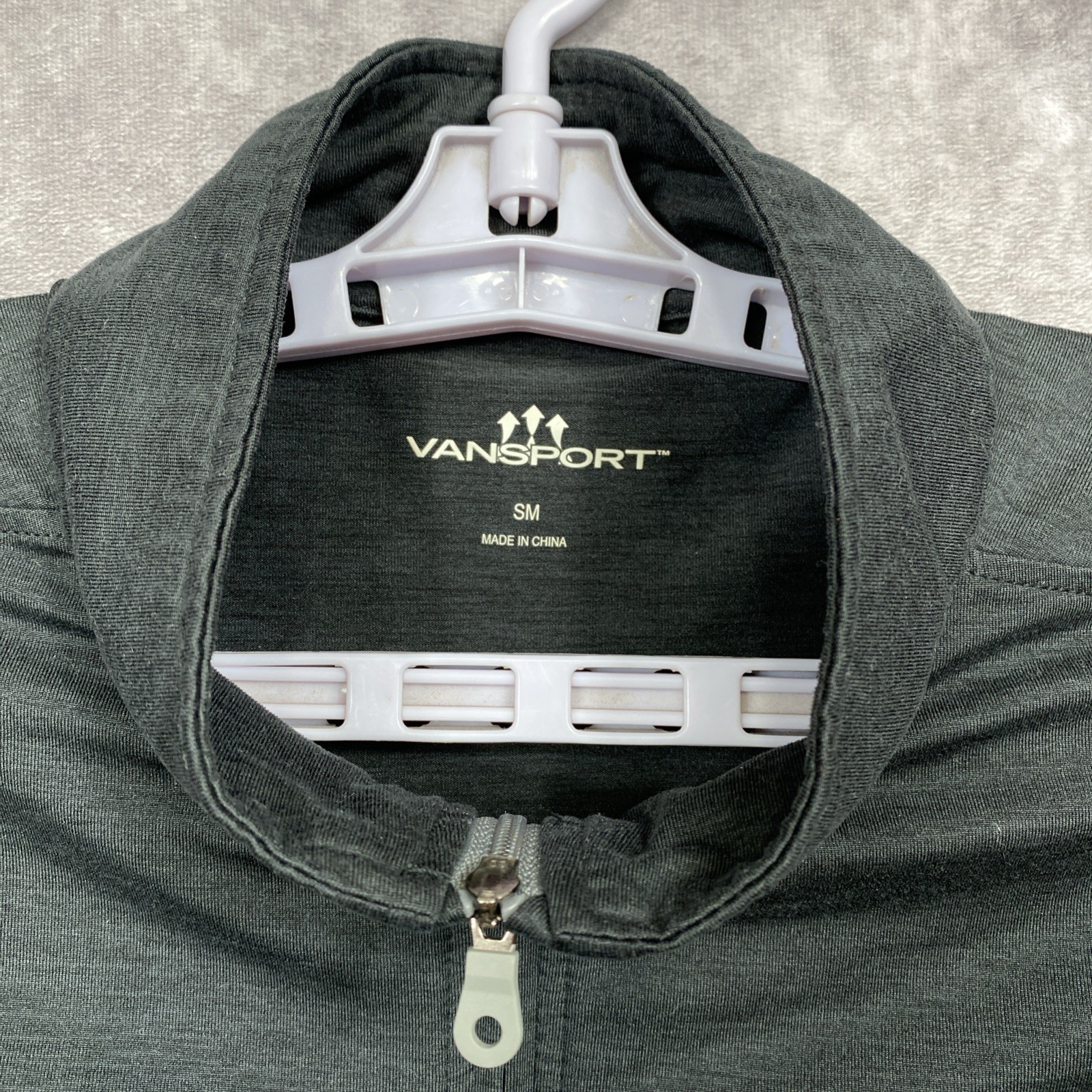 Vansport 1/4 Zip Shirt Mens Small Dark Gray Long Sleeve Belmont Stakes 2020 gallery