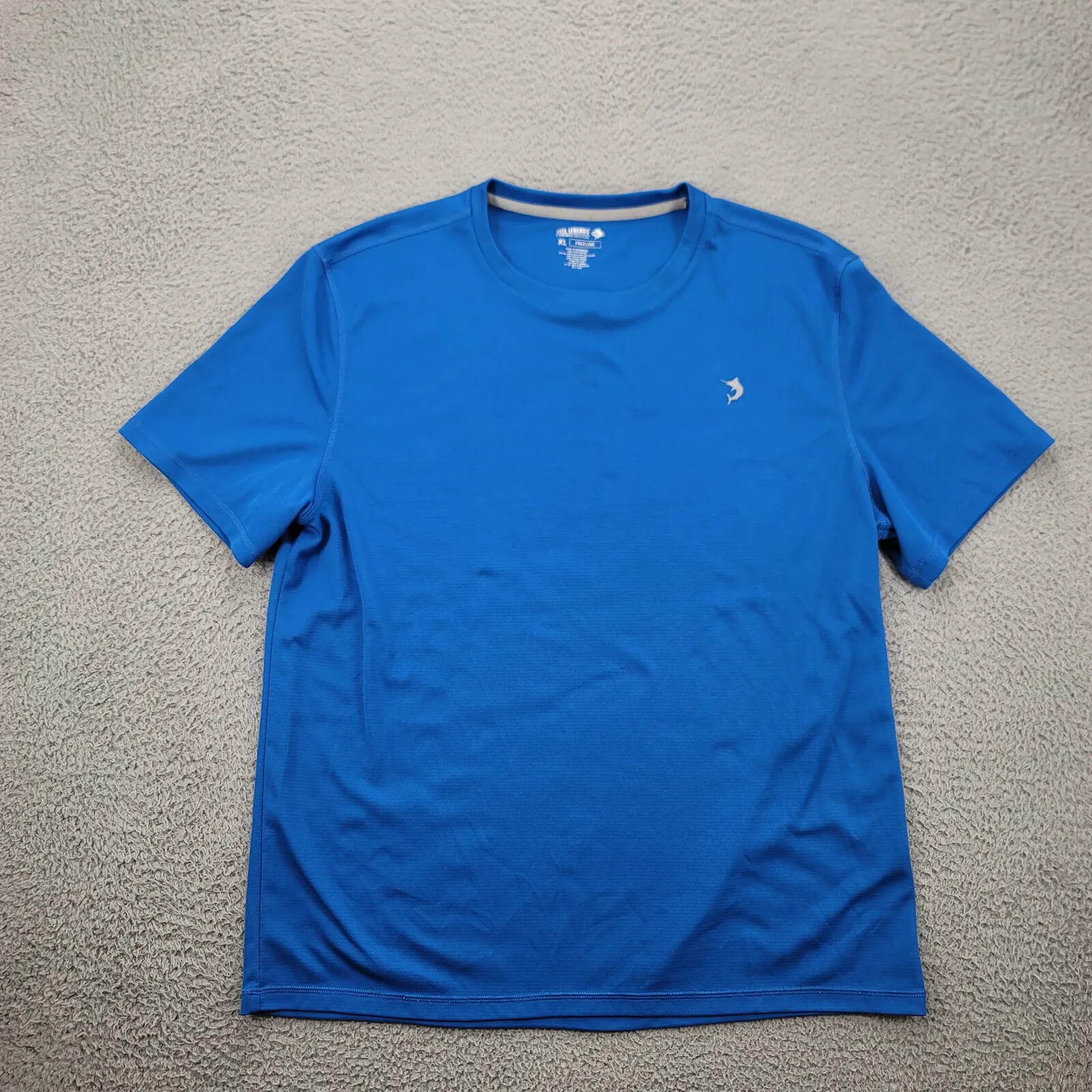 Reel Legends Shirt Mens XL Blue Short Sleeve Fishing Outdoors Boat Freeline