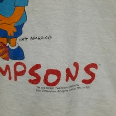 Vintage 1990 The Simpsons Nive Normal Family Single Stitch T Shirt Sz M