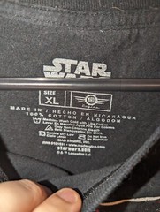 Star Wars Death Star Darth Vader Black XL T Shirt The Empire Villain Mad Engine