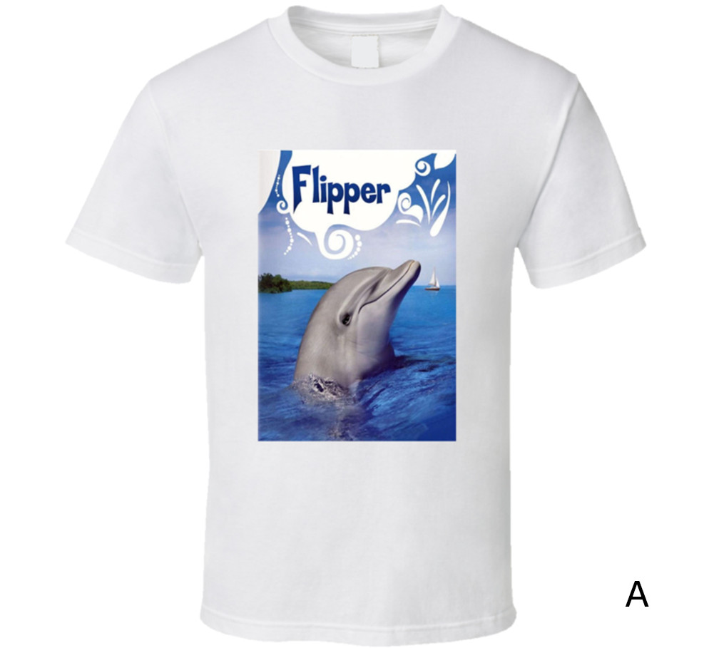 Dolphin Flipper Classic Retro Tv Show T Shirt Tee Shirts Gift New gallery