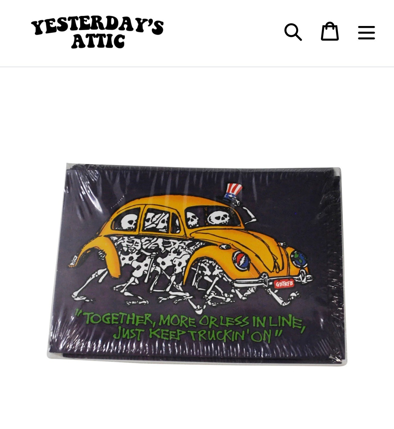 Vintage Grateful Dead 1997 Liquid Blue Thank You Card Pack(7) gallery