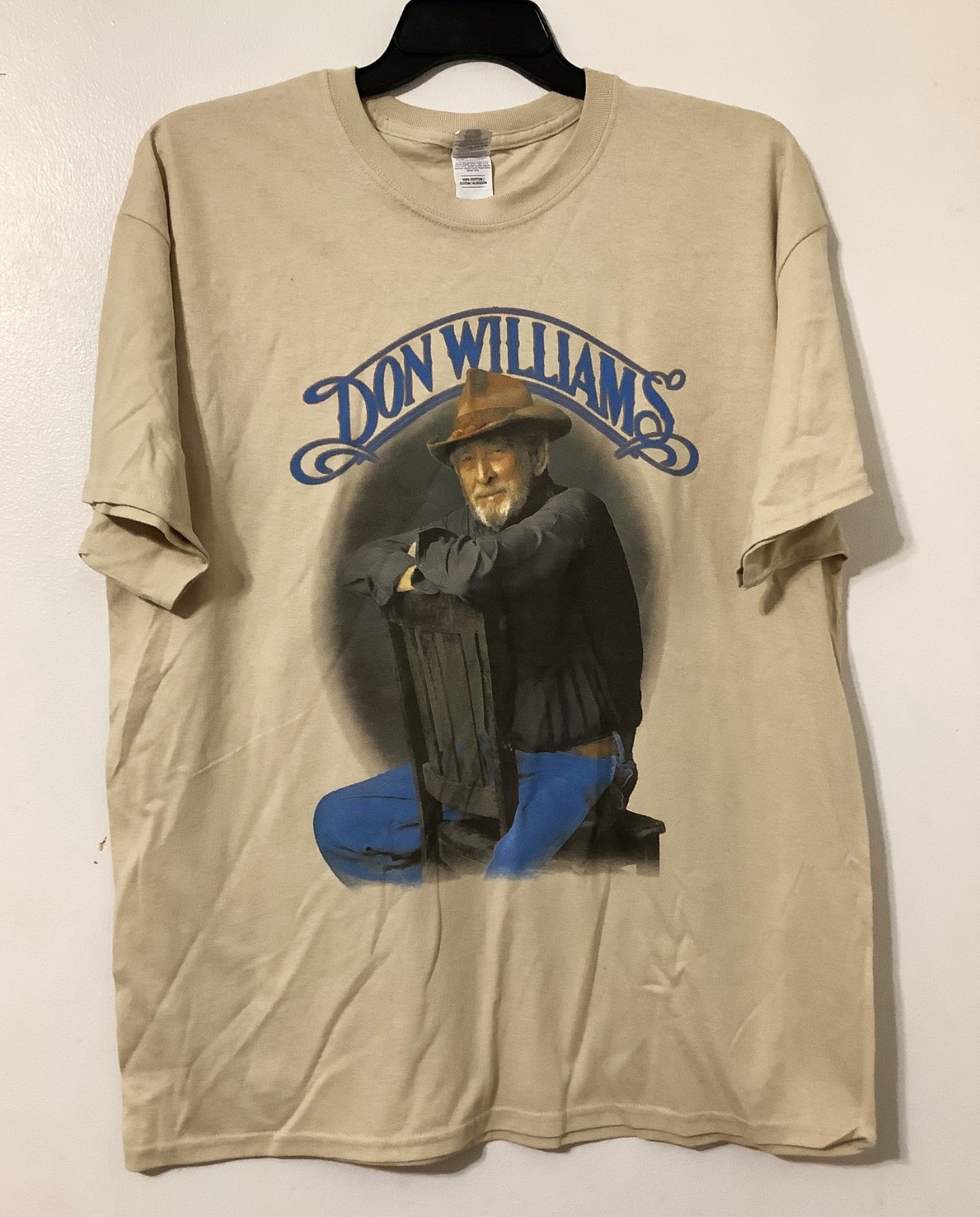 Don Williams The Gentle Giant Country Music Singer Double Sided T Shirt Size XL gallery
