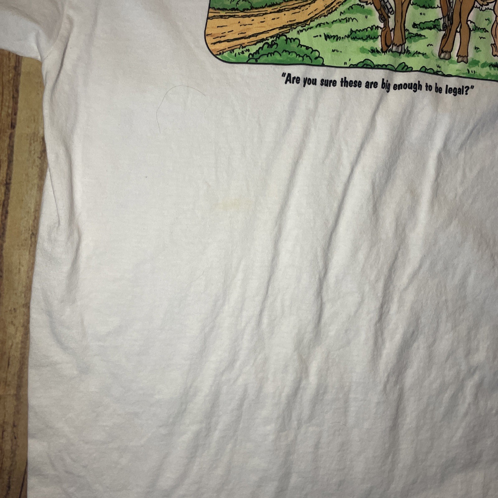 2005 Mistletoe Belt Buckle Company Deer Hunting Parody Funny Shirt Size XL gallery