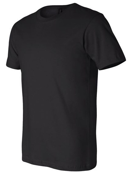 Bella + Canvas Unisex Short-Sleeve Cotton Jersey Black Small T-Shirt 3001C gallery