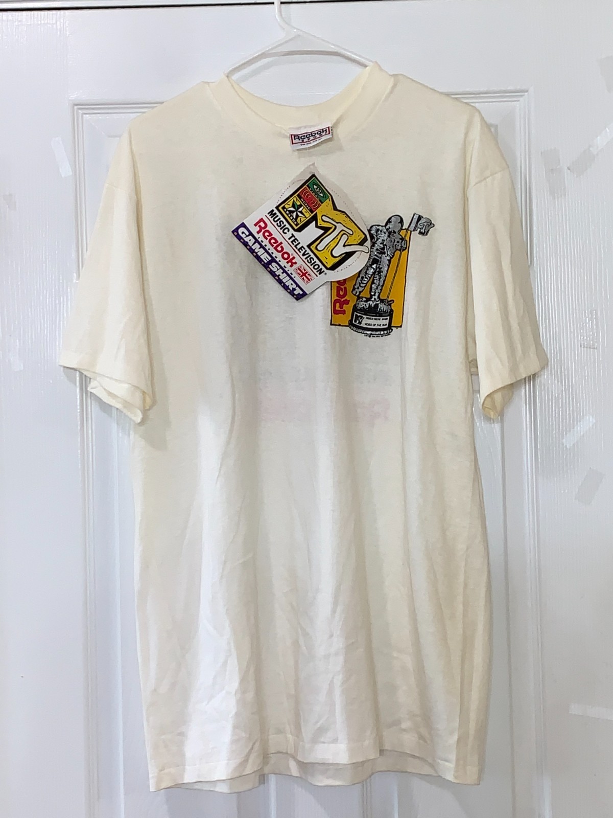 VINTAGE 1991 REEBOK & MTV MENS SHIRT ONE SIZE FITS ALL BRAND NEW gallery