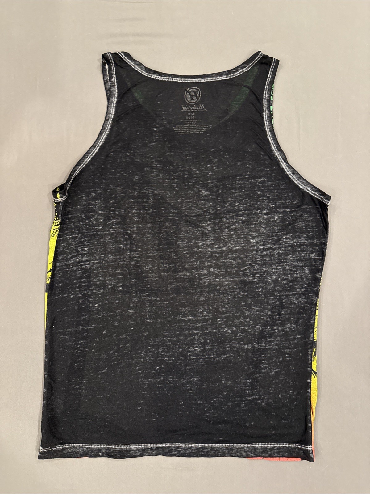 Hybrid Tees Men’s Graphic Tank Top, Sheer, Size S, Tropical, Palm Trees gallery
