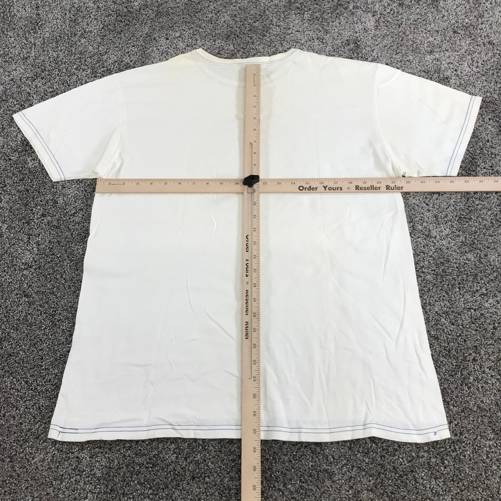 Vintage Nautica Shirt Mens Medium White Circle N Large Logo Cotton Crew Neck gallery