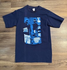 Men’s Sz. Large Bugle Boy South Shore Sizzle Blue T-Shirt 50% Cotton 50% Poly