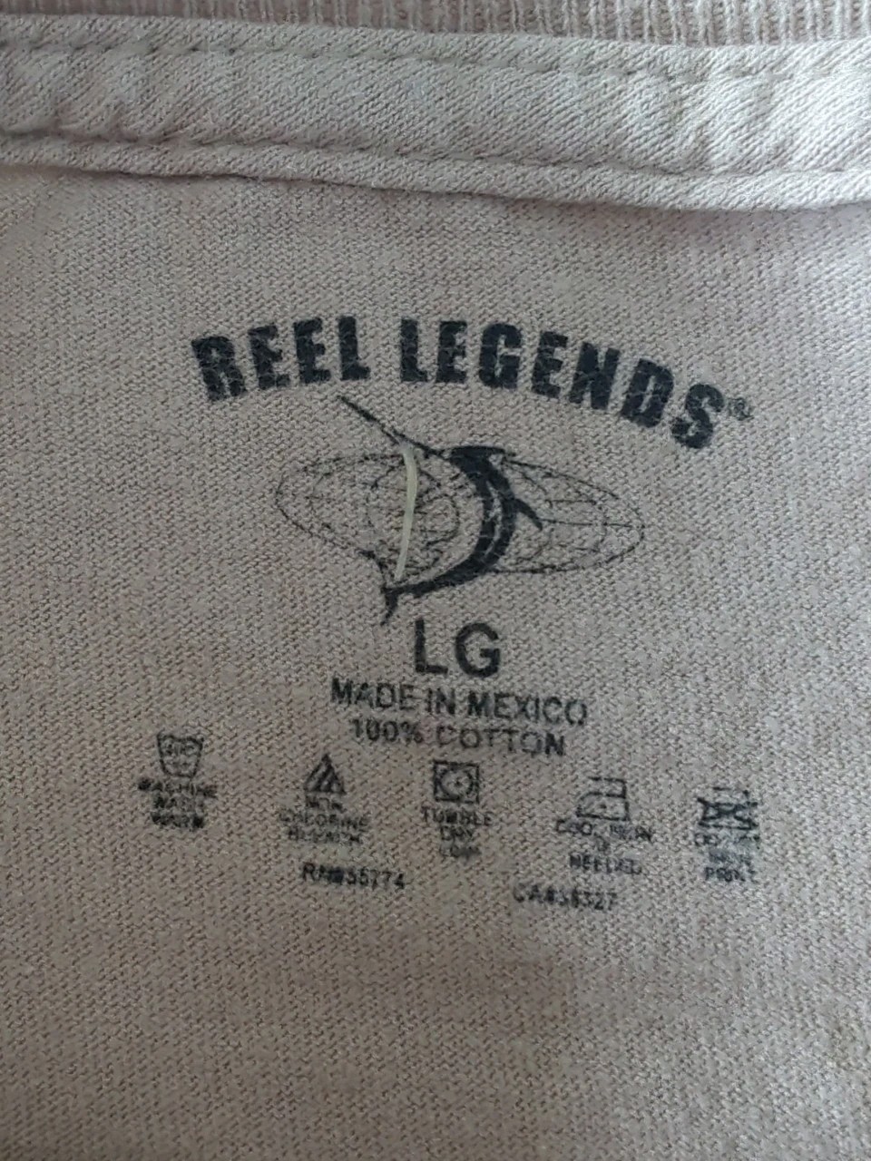 Reel Legends ANGLERS PARADISE T-shirt Double-Sided Men's Size Large gallery