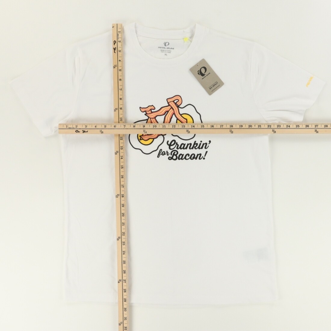 Pearl Izumi Crankin Bacon Solid T-Shirt White Men's XL gallery