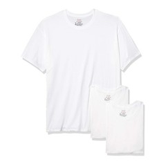 Hanes Men’s White 3 Pack Tagless Stretch Crew Neck T-Shirt 2135DG