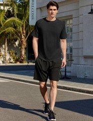 Men’s 3 Pack Workout Shirts – Quick Dry Gym Athletic Shirts Moisture Wicking …