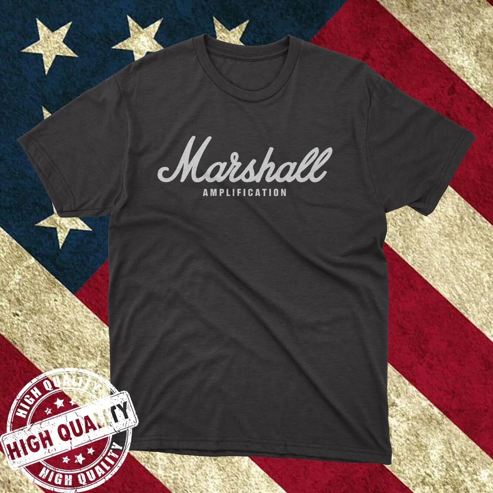 HOT New MARSHAL AMPLIFICATION LOGO T-Shirt Size S-5XL High Quality Made in USA