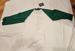 Chicago White Sox Large 3/4 Length Sleeve T Shirt Stitches Athletic Gear NWT
