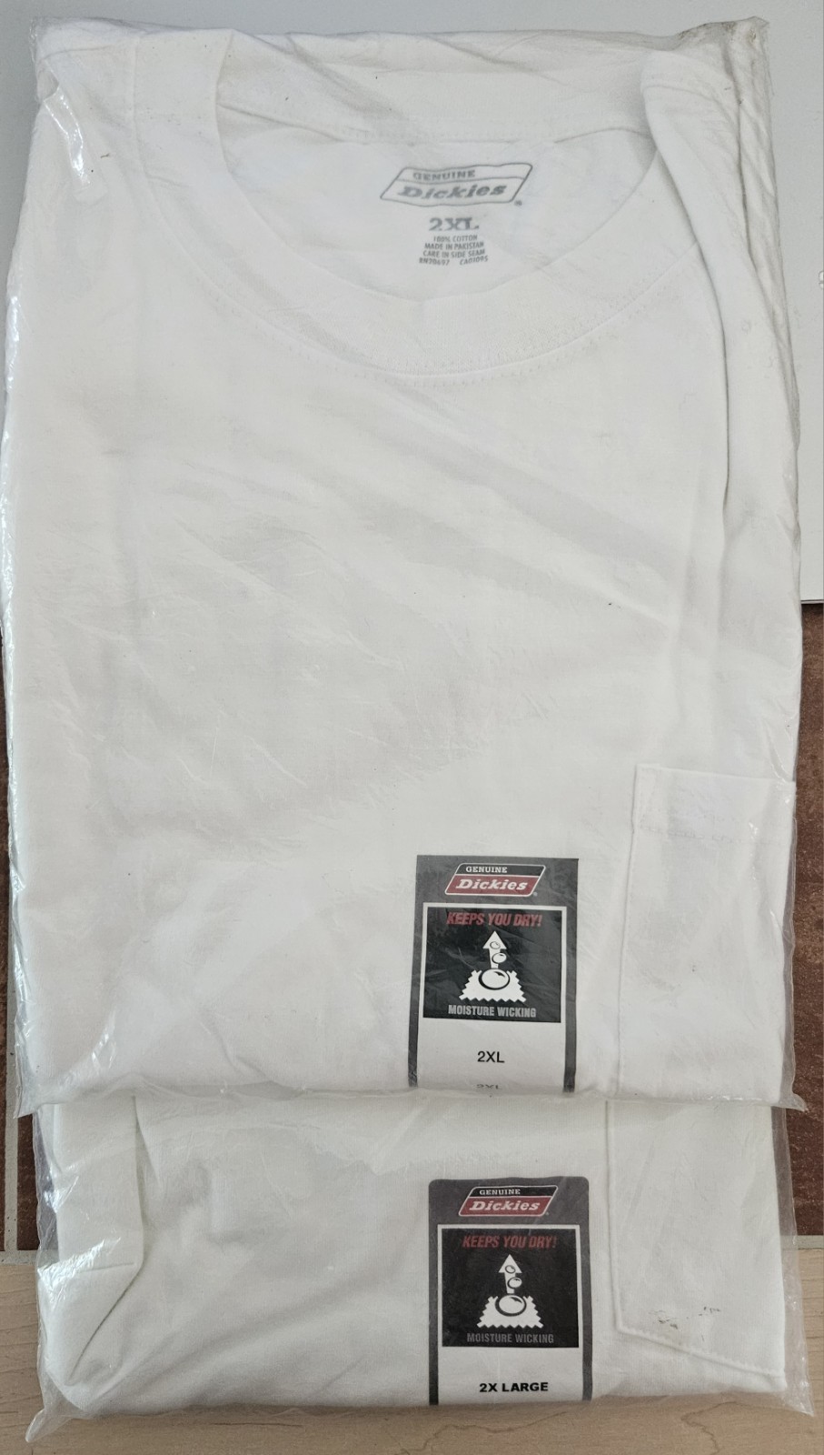 Dickies Genuine Moisture Wicking Tee Shirts Size 2XL, 2 Shirts, NEW gallery