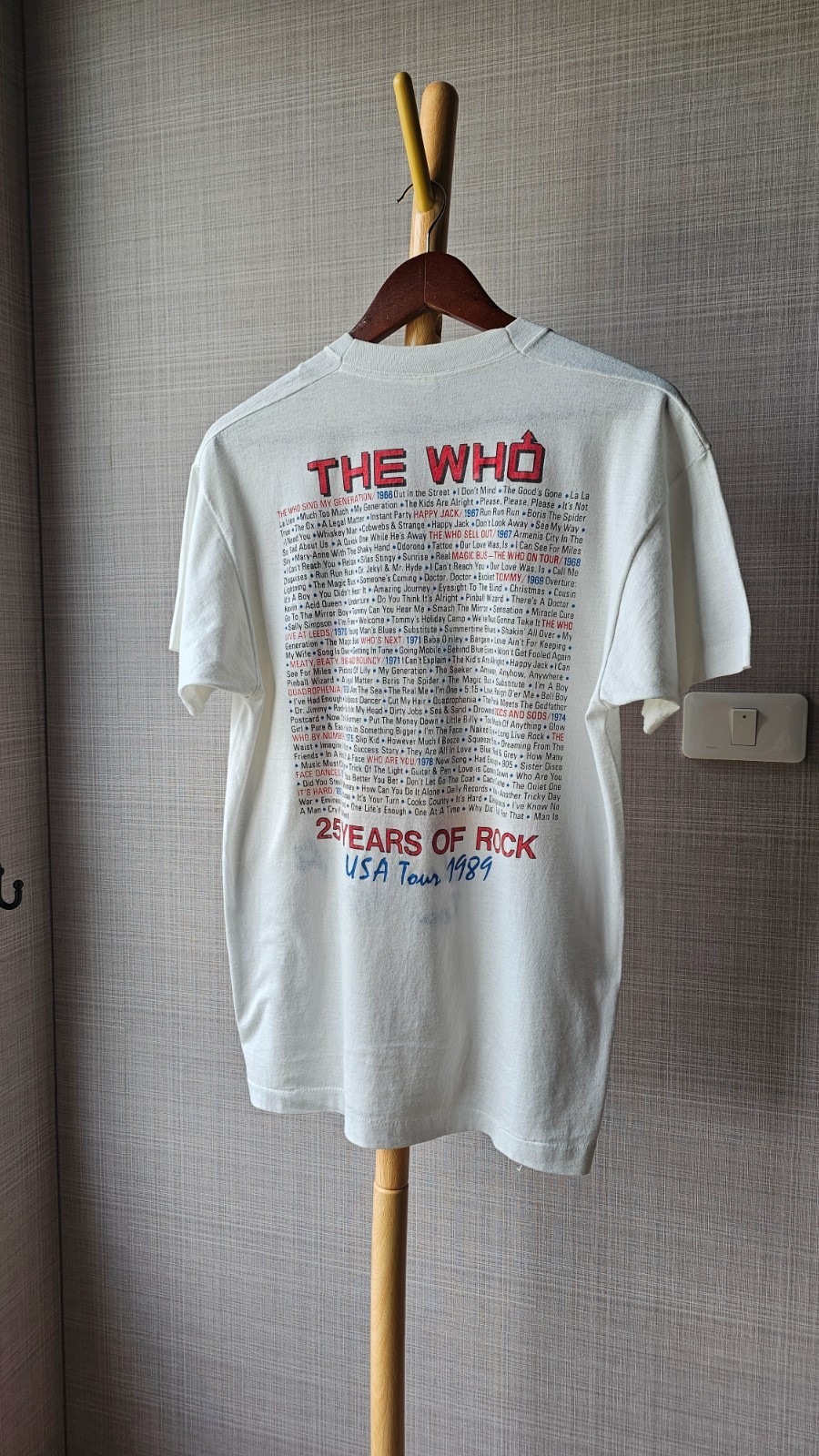 Vintage 1989 The Who 25th Anniversary Tour T Shirt Single Stitch Screen Stars L gallery