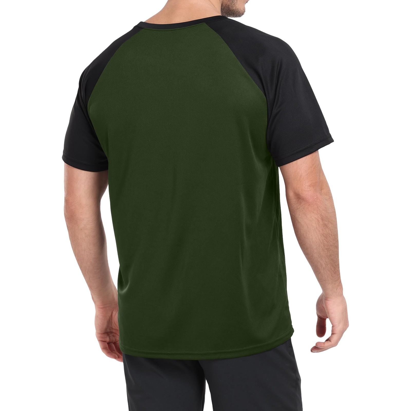 5 Pack Mens Quick Drying Shirts Crew Neck Loose Breathable Cool Workout Runni... gallery