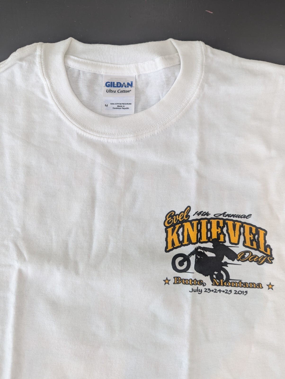 14 th annual 2015 Evel Knievel Days - Butte Montana T-Shirt 3 med , 1sm left gallery
