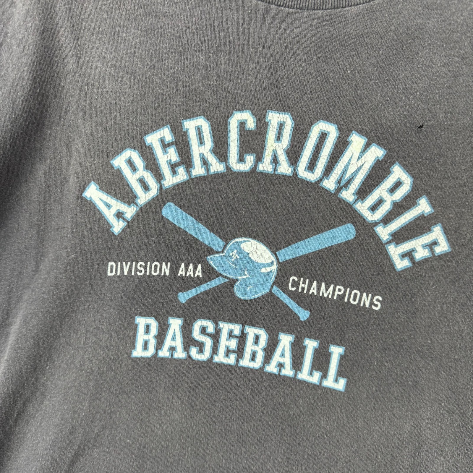Vintage Abercrombie Shirt Mens XL Gray 90s USA Distressed Baseball gallery