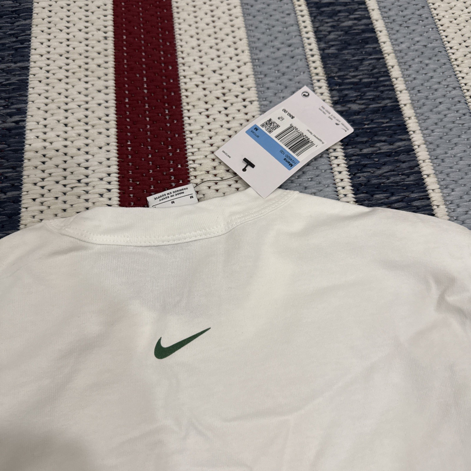 Nike Dallas DFW Skyline Shirt White Green Mens HV4620-100 Size M Medium gallery