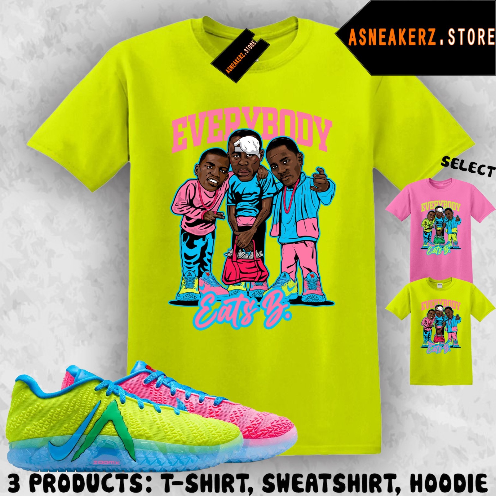 Tee Shirt Matching Ja 3 Kool Aid 2026 To Match Sneaker Everybody Eats B T-Shirt gallery