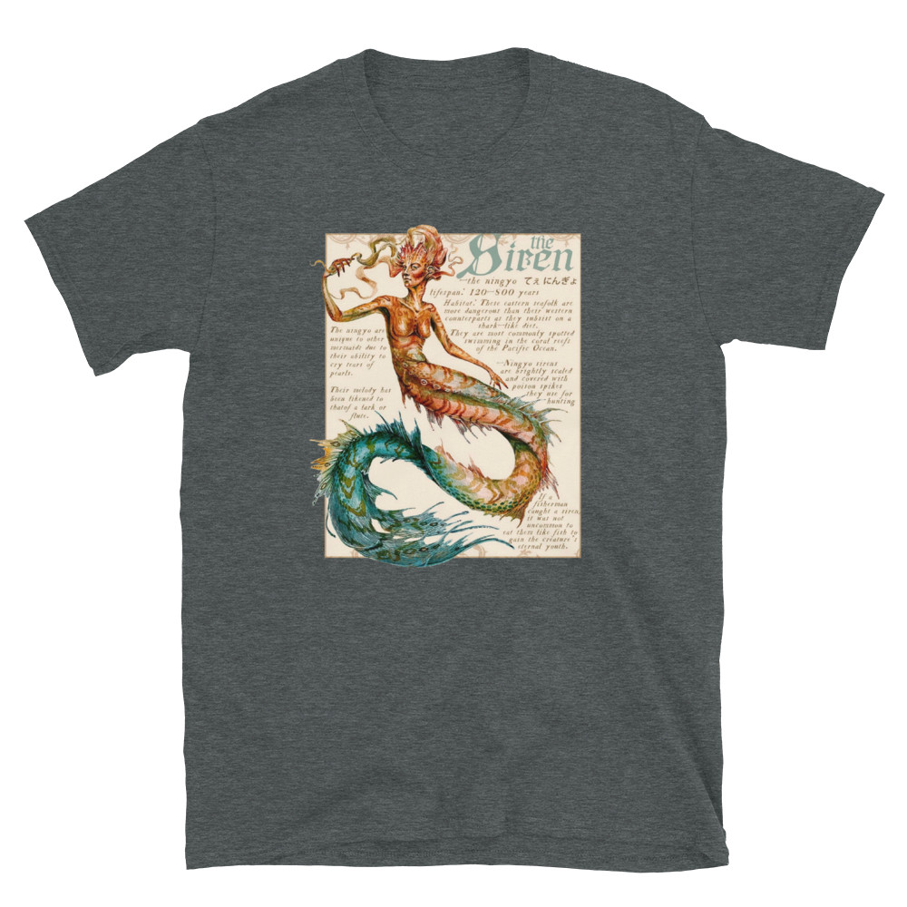 The Siren, Greek Gods, Heros, Art, Printed T-Shirt gallery