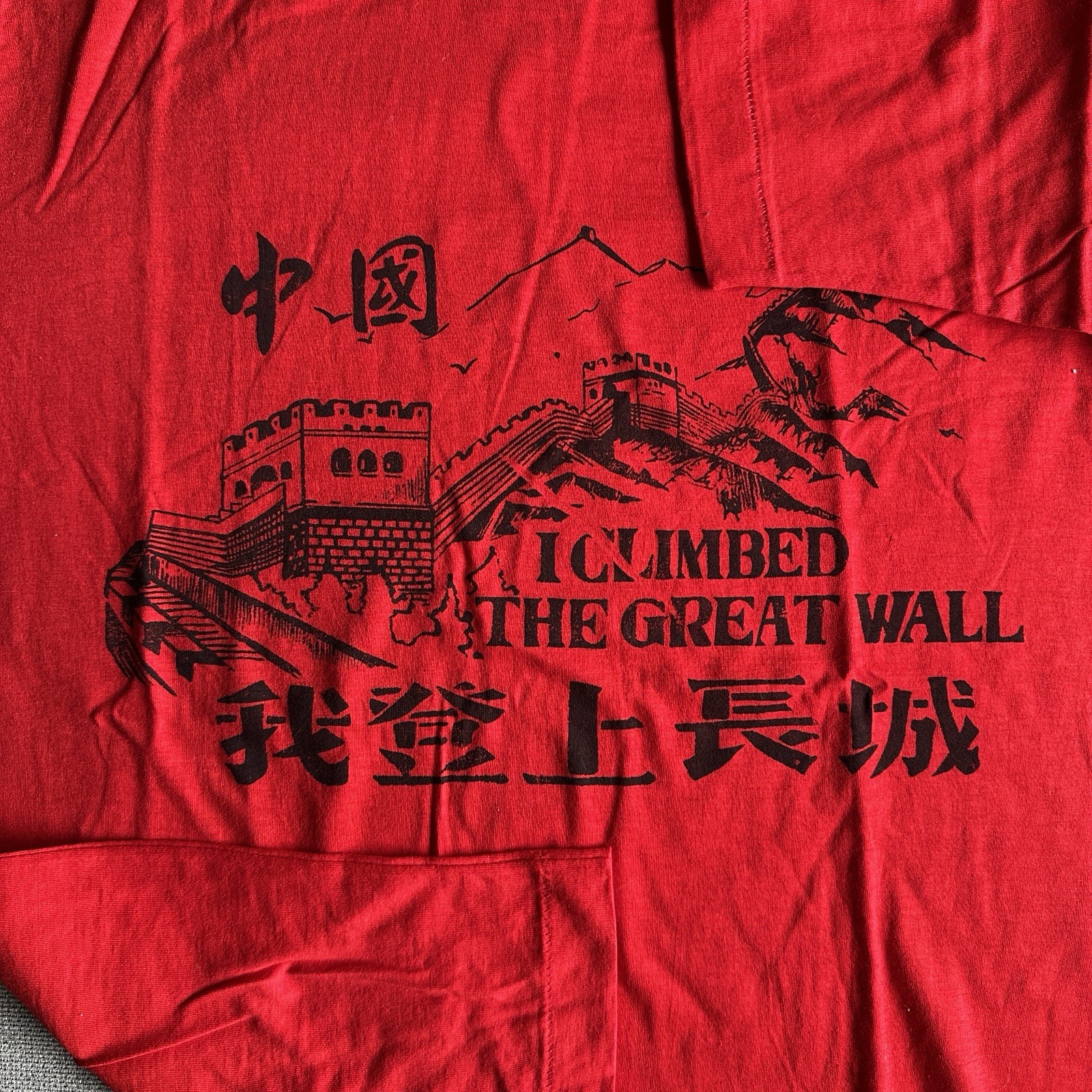 Vintage The Great Wall of China T-shirt size Large gallery