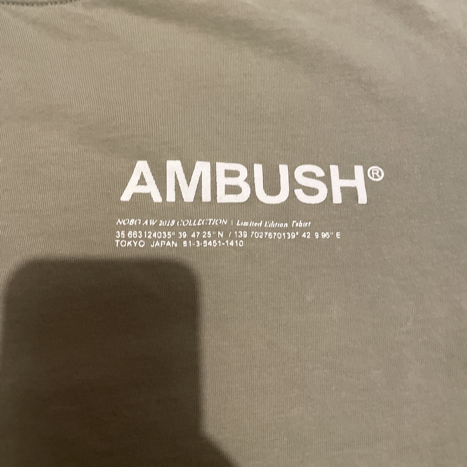 Ambush Japan Limited Edition NOBO 2018 Cotton T-Shirt SZ 3 gallery