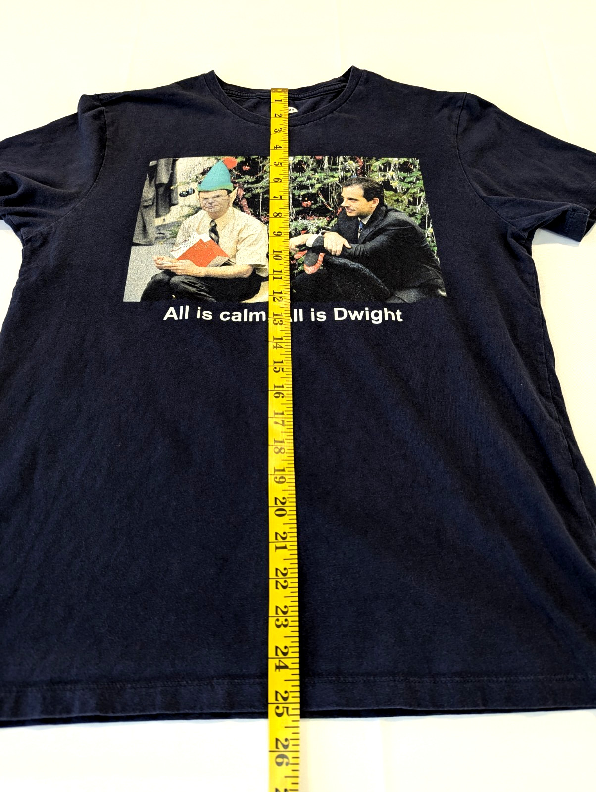 Old Navy Christmas Graphic Tee The Office All is Calm All is Dwight Size Medium gallery