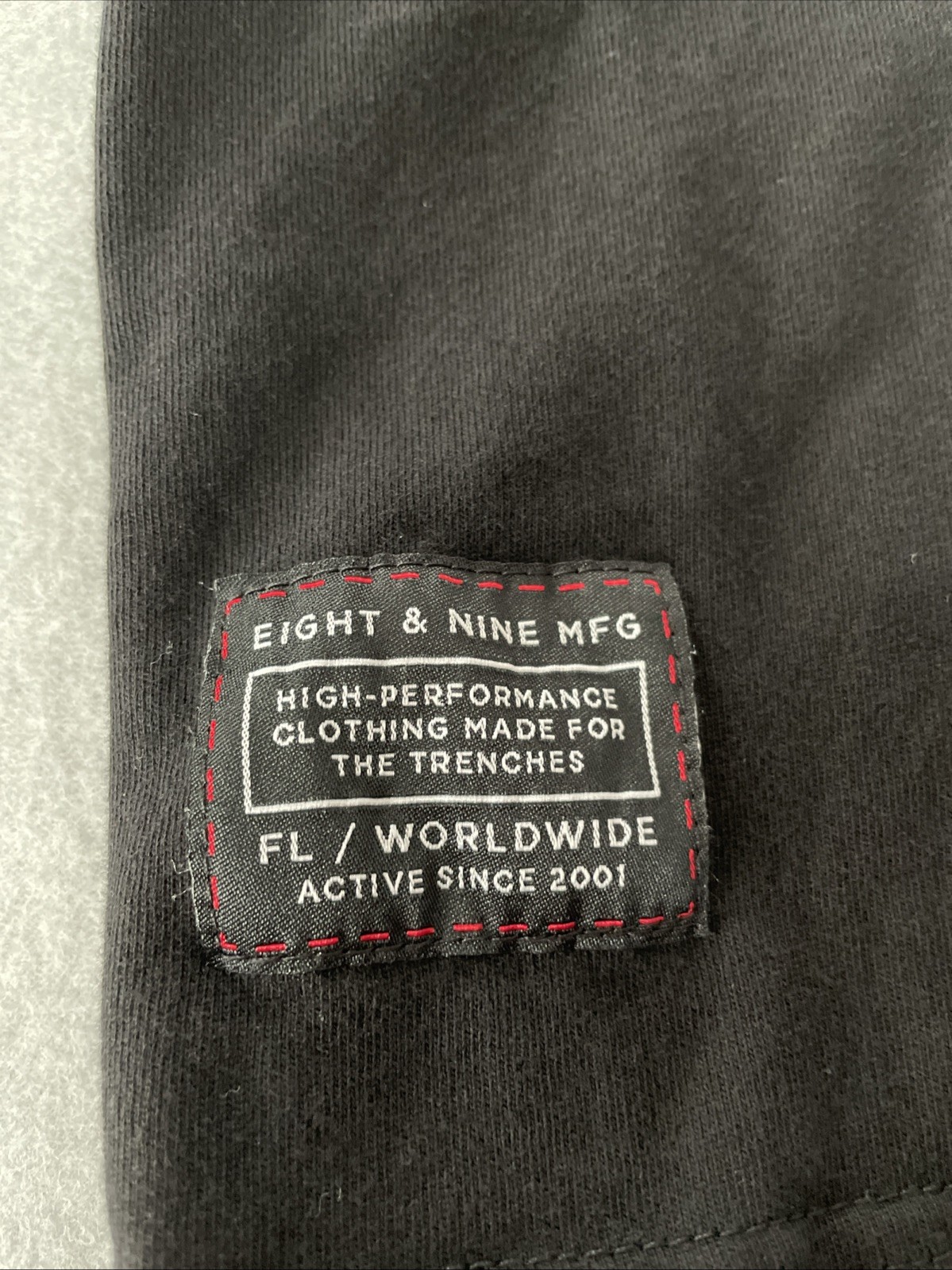 8 & 9 Mfg Co T-shirt Mens Size XL Black White “ Public Enemy Number One “ gallery