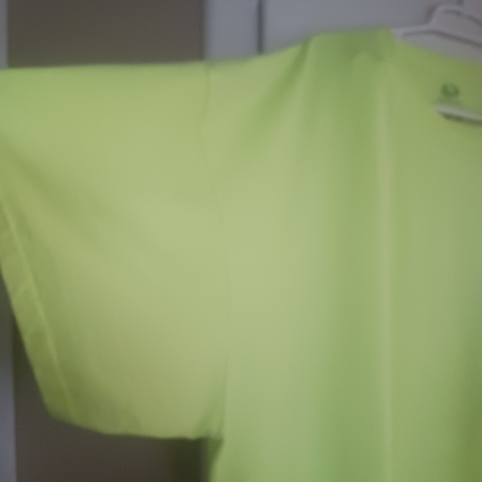 Men's 4X Fruit Of The Loom Yellow High Visibility Safety Shirt Job Construction gallery