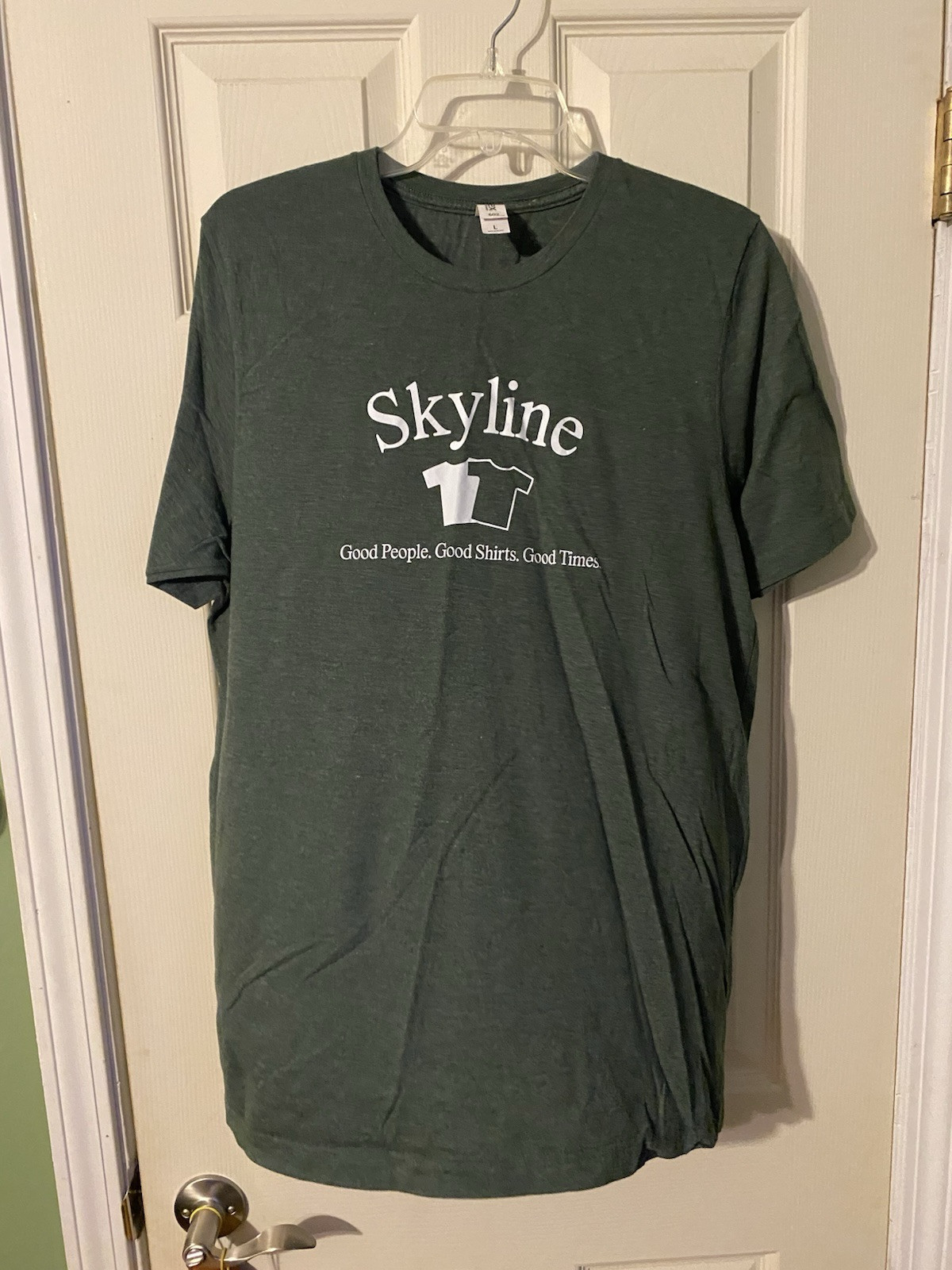 Tultex Men's Green T-Shirt short sleeved cotton blend size large gallery