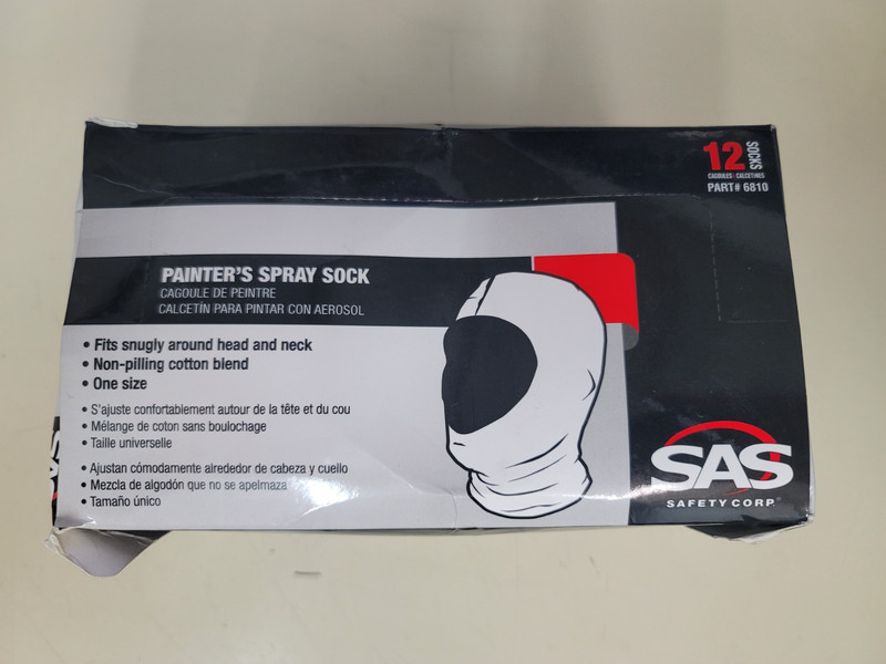 BRAND NEW CASE OF TWELVE (12 ) SAS # 6810 PAINTERS SPRAY SOCKS ( ONE SIZE ) – T8