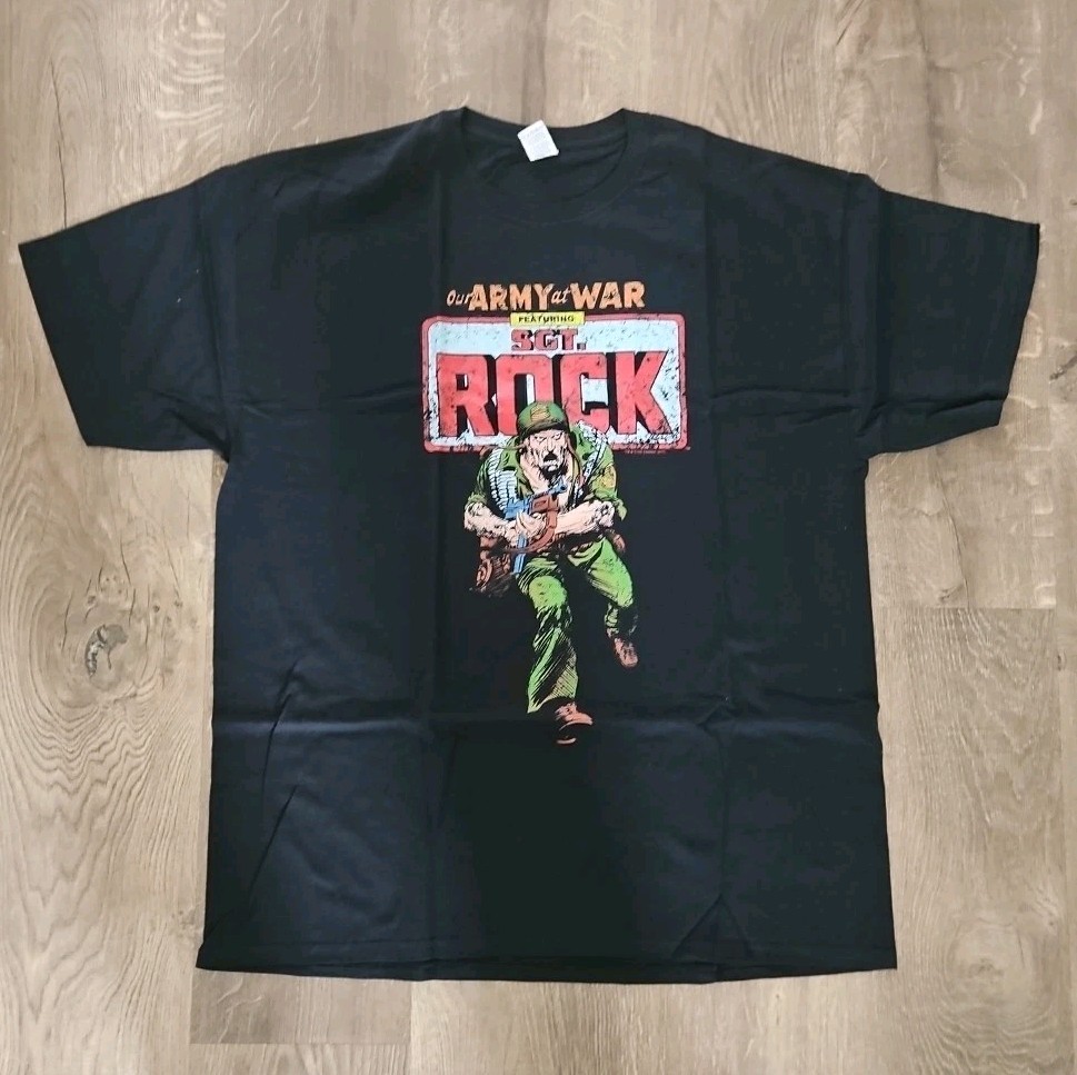 Sgt Rock Our Army at War Men's T-Shirt Comic Book Tee Shirt XL NWOT gallery