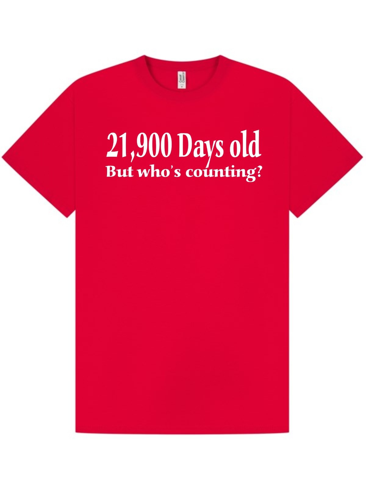 60th BIRTHDAY T-shirt / UNISEX / 21900 Days Old / Funny / Party / Size XXL gallery