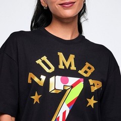 Zumba Worldwide Oversized Crew Neck Top – Black (men’s sizing) ~ XS S M L XL