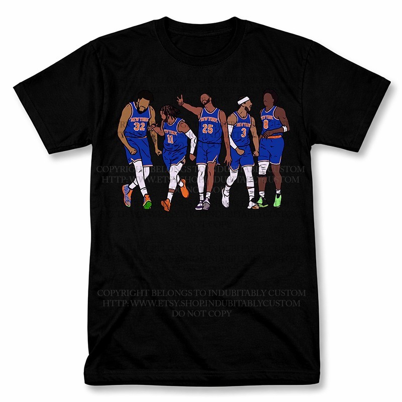 Jalen Brunson Karl Anthony Towns Vintage Basketball Fan Tee gallery
